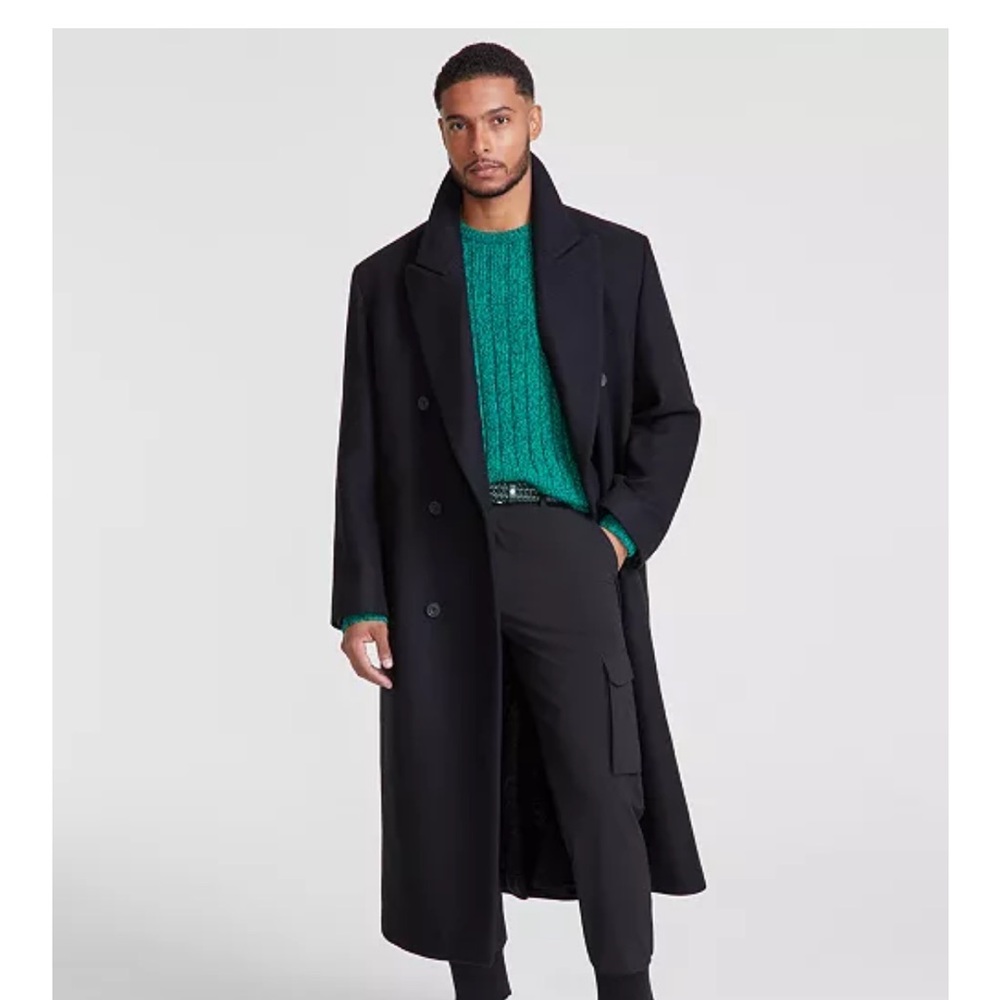 Hugo Boss Black Trench Coat Classic Tailored Design